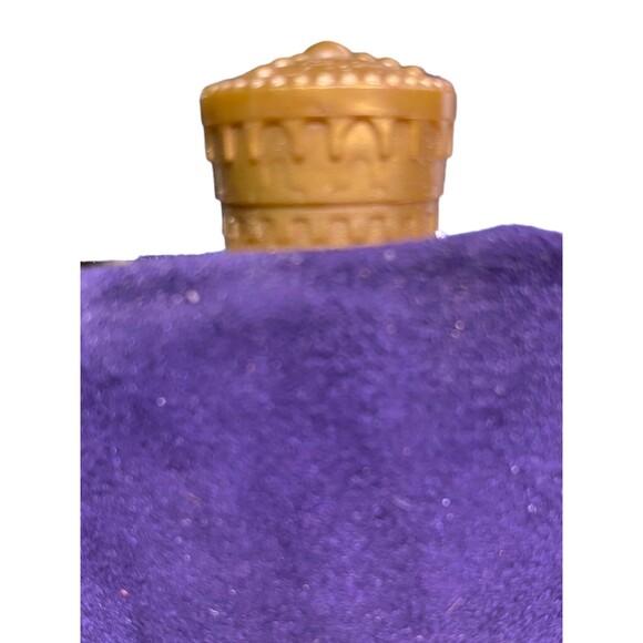 Crown Royal 8oz Stainless Steel Whisky Flask Removable Suede Sleeve Gold Cap - Picture 7 of 12